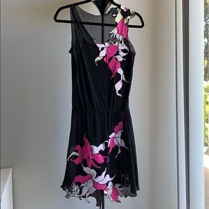 Vivienne Tam Mesh Dress Patchwork Floral Details